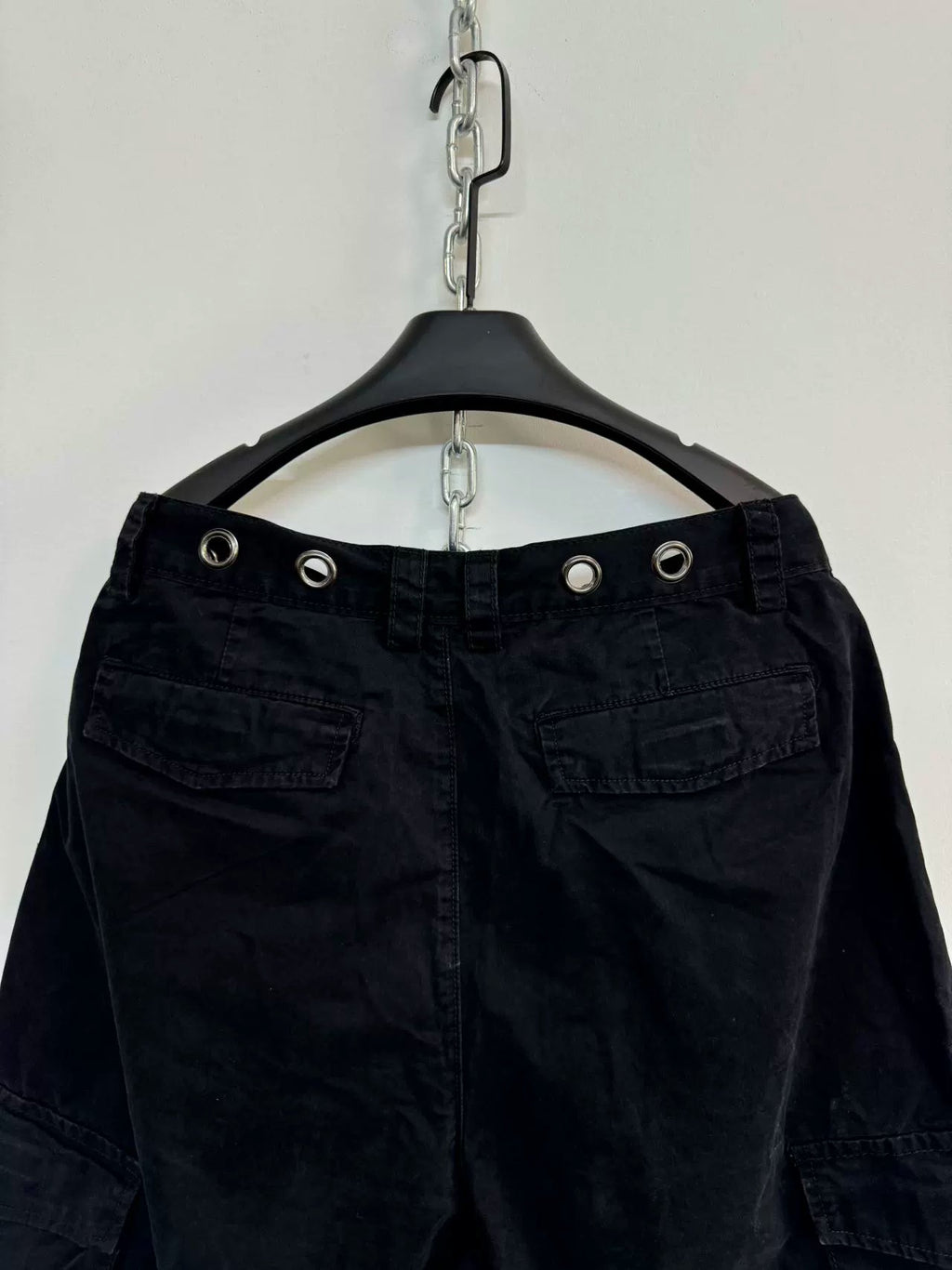 Metal Button Patchwork Shorts  OR0308
