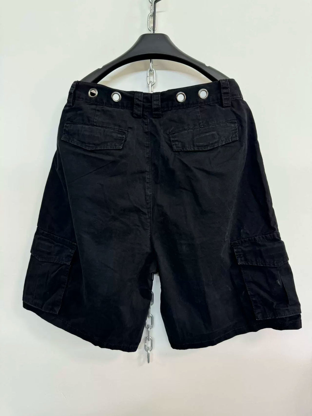 Metal Button Patchwork Shorts  OR0308