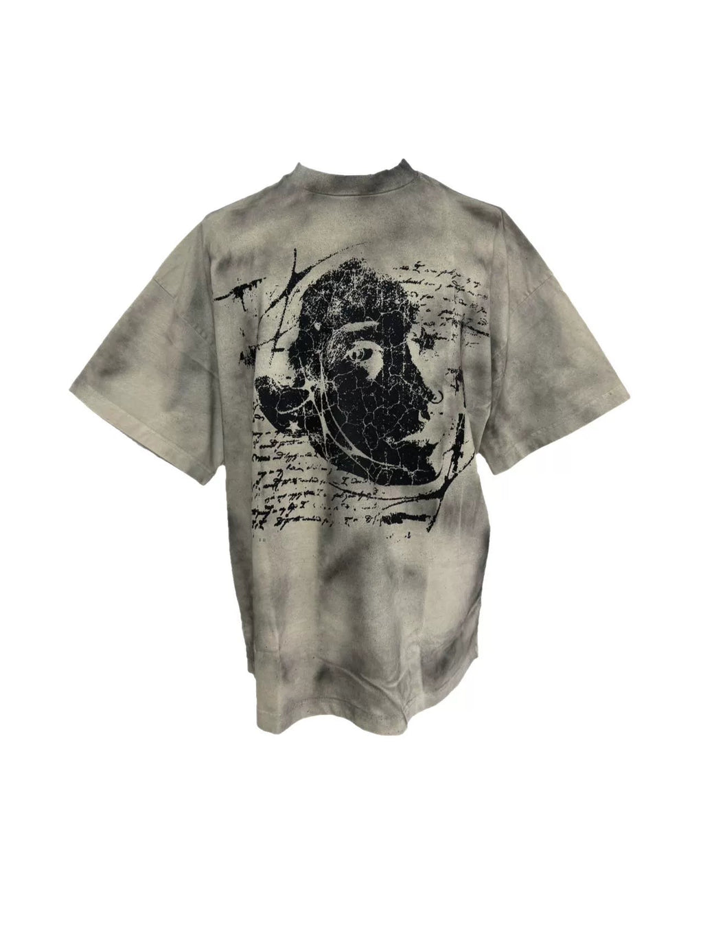Dirty Washed Old Printed Tee  OR0309