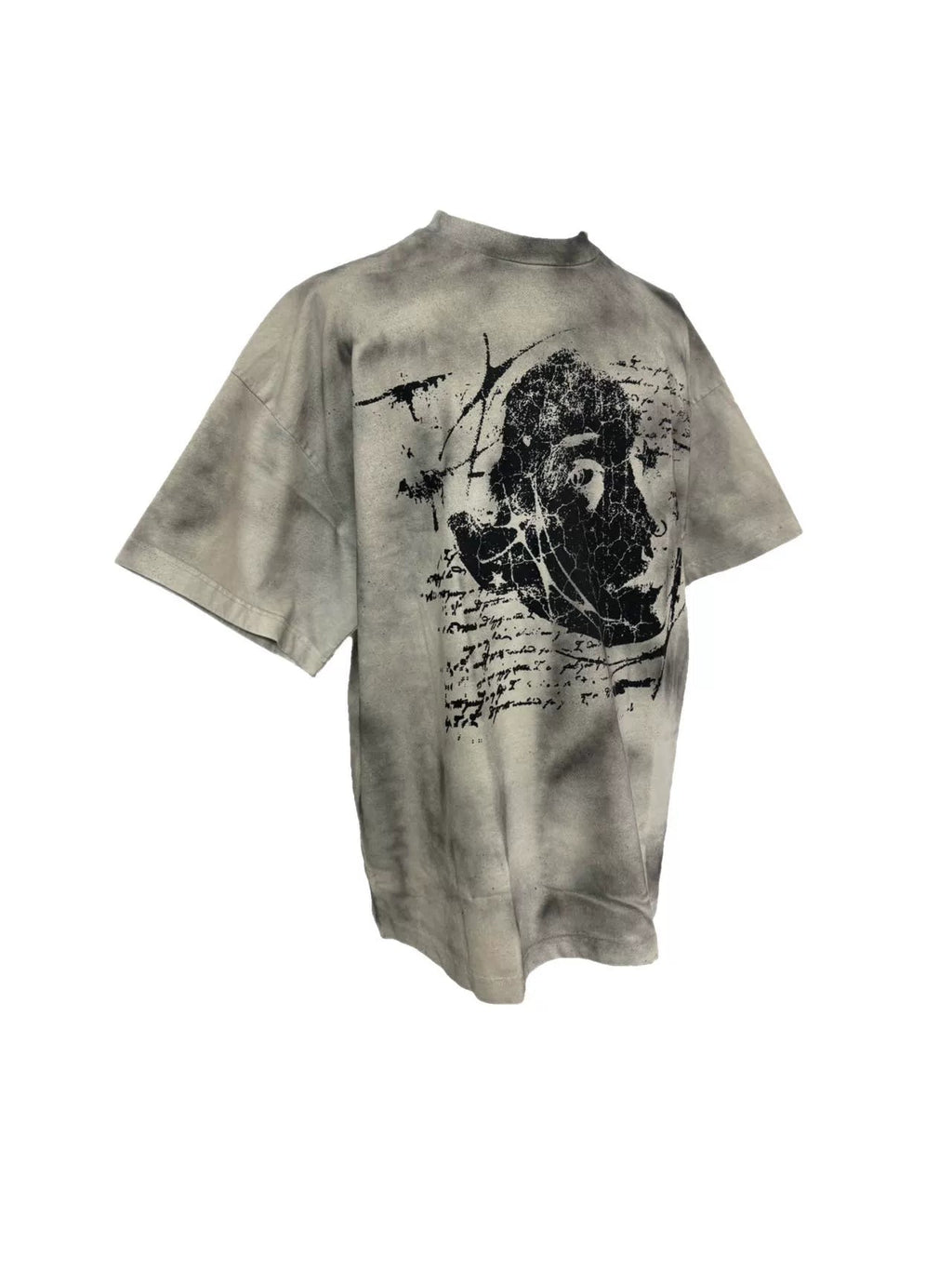 Dirty Washed Old Printed Tee  OR0309