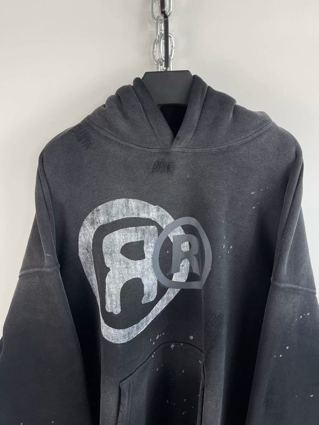 Old Washed Logo Hoodie  OR0315