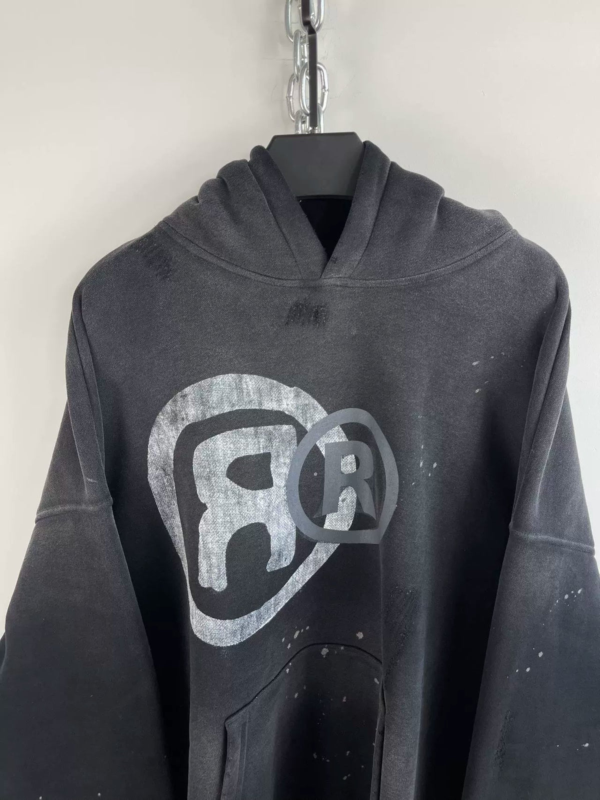 Old Washed Logo Hoodie  OR0315