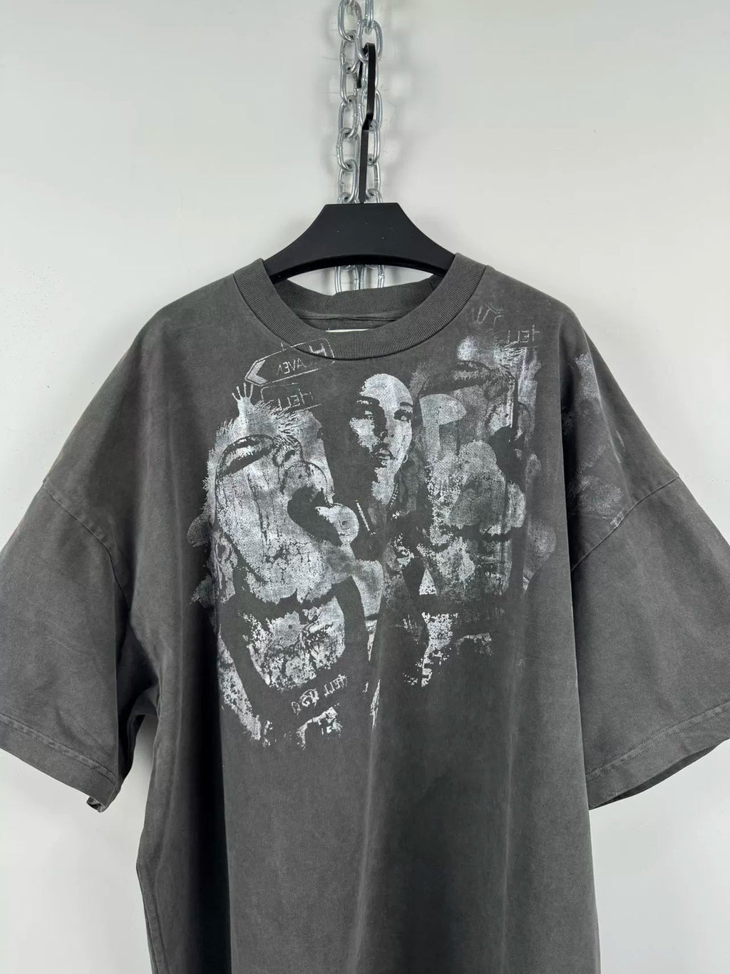 Dirty Printed Short Sleeve Tee  OR0318
