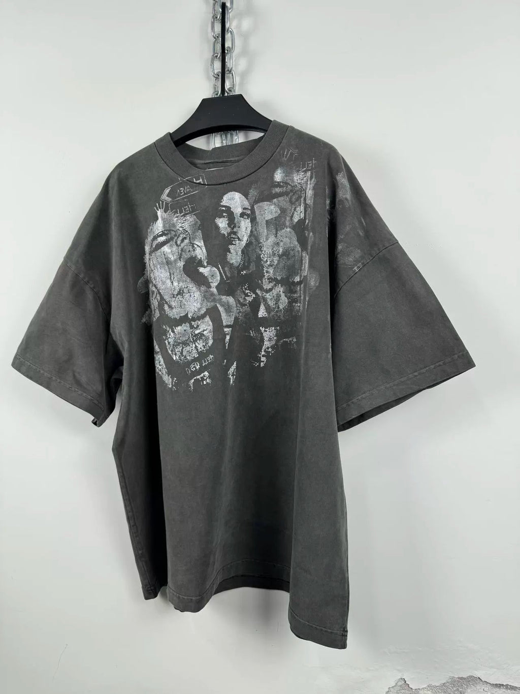 Dirty Printed Short Sleeve Tee  OR0318