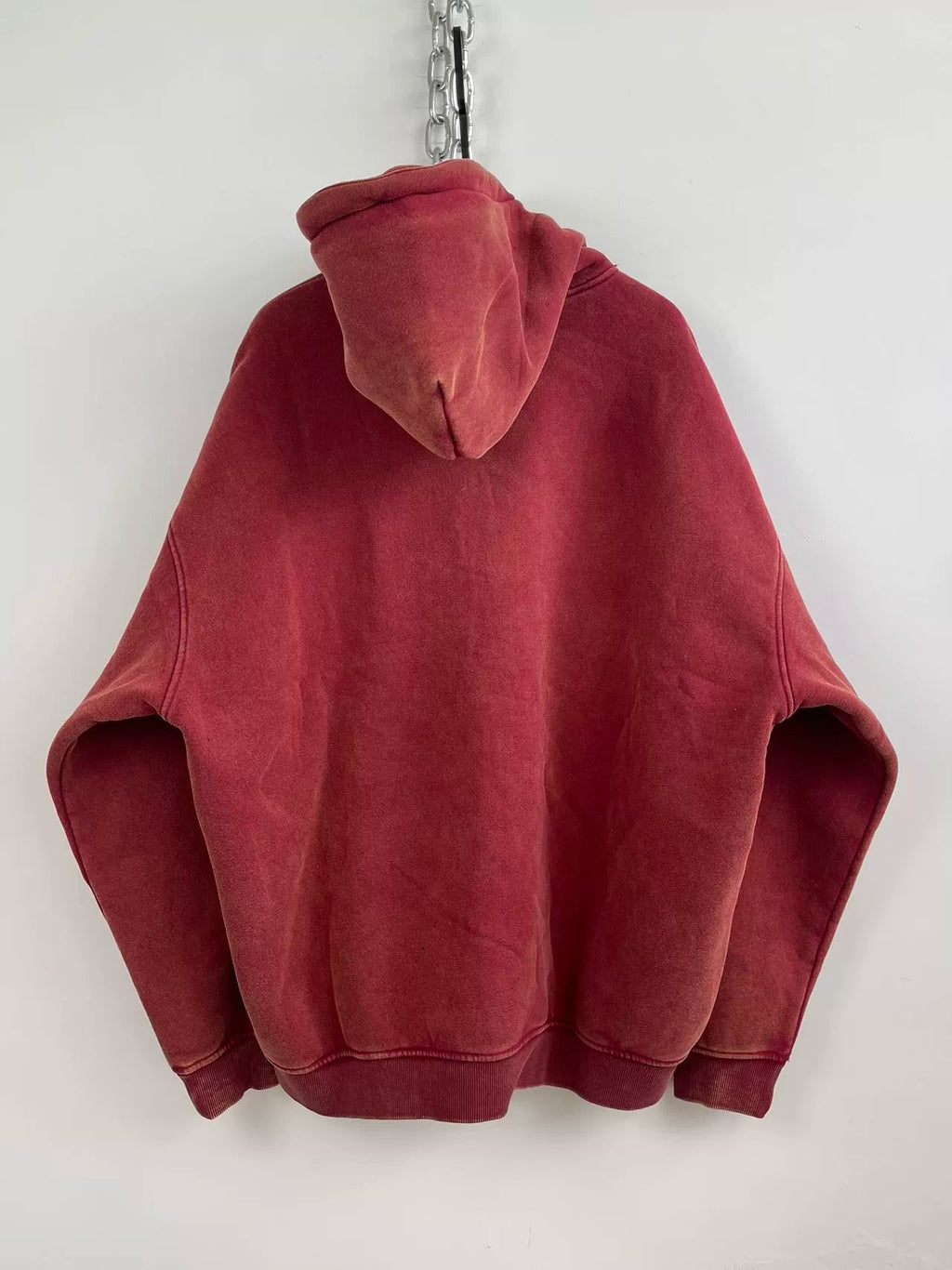 Washed Old Plus Velvet Zip Hoodie  OR0331