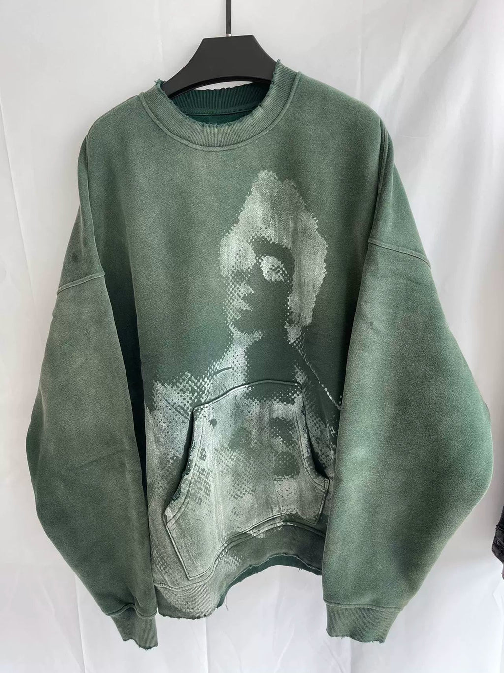 Heavy Washed Spray Dyed Hoodie  OR0332