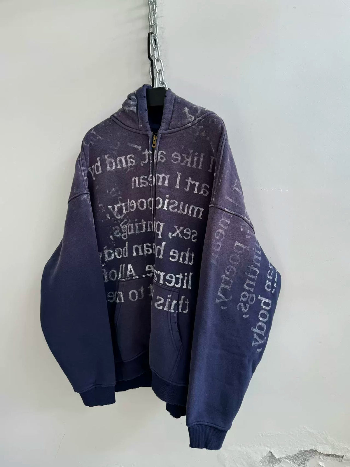 Domestic Niche Design Zip Hoodie  OR0334