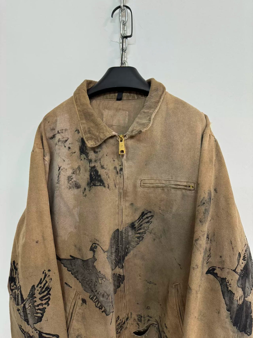 Dirty Dye Washed Distressed Jacket  OR0336