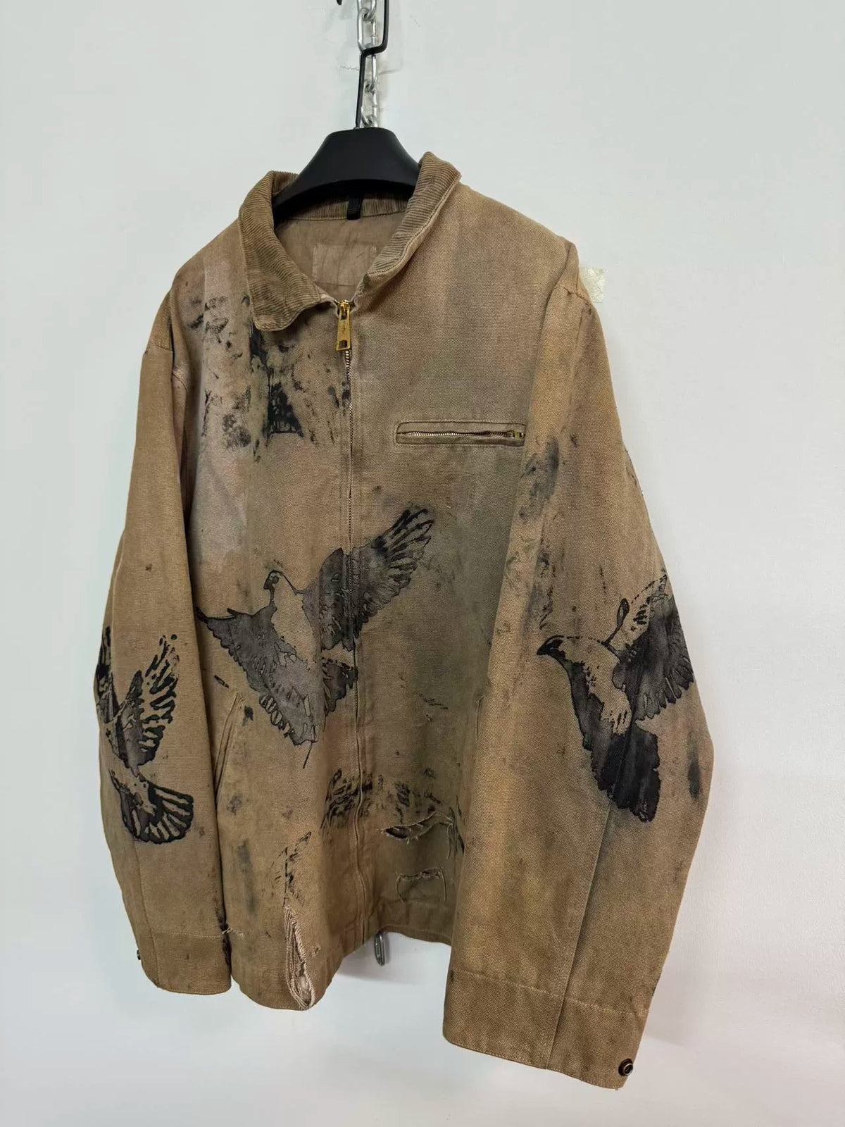 Dirty Dye Washed Distressed Jacket  OR0336