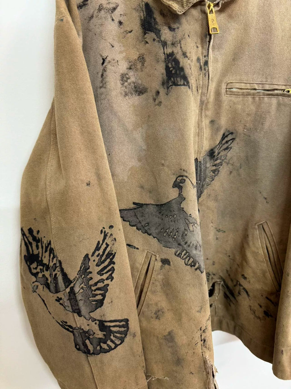 Dirty Dye Washed Distressed Jacket  OR0336