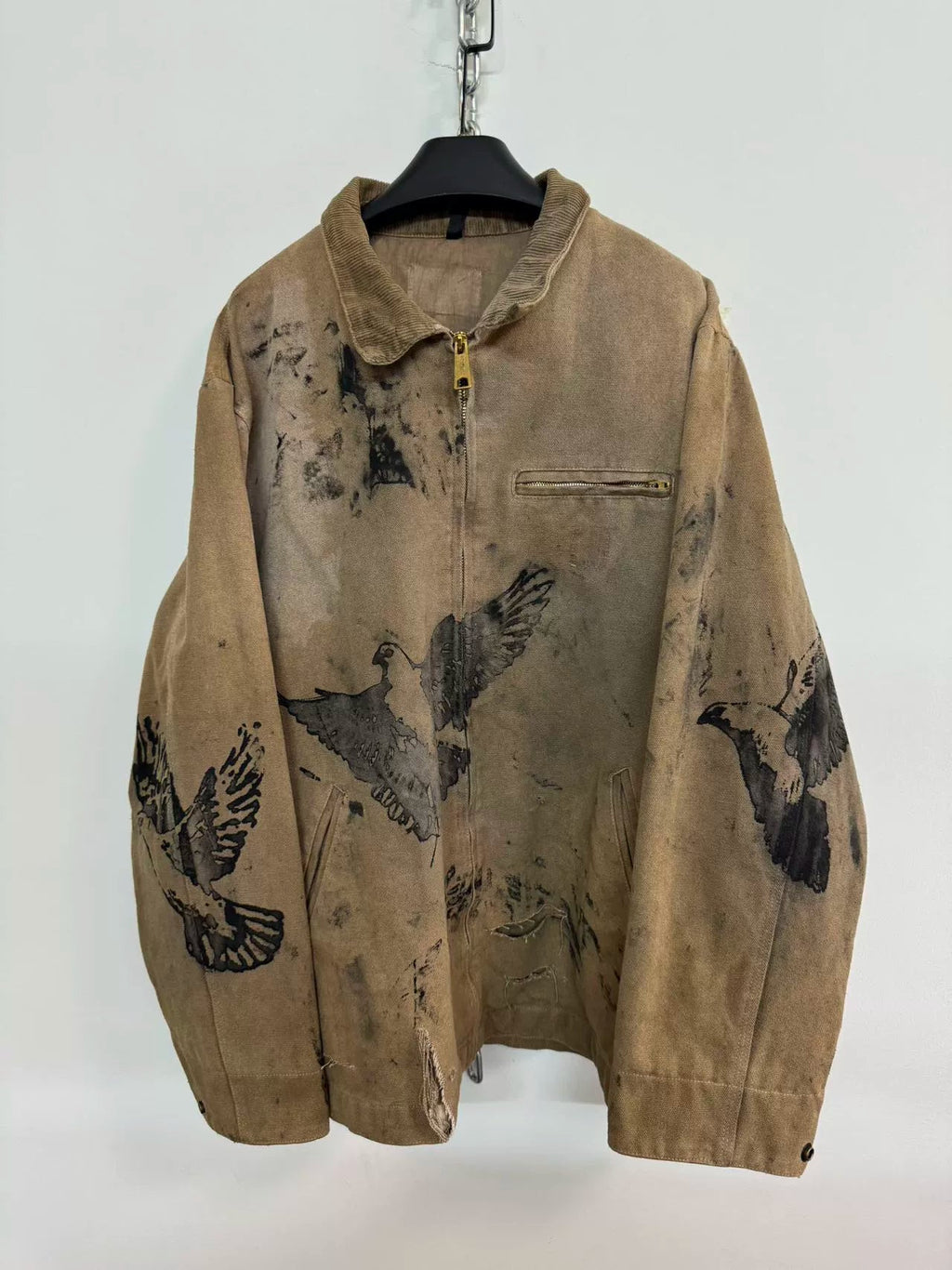 Dirty Dye Washed Distressed Jacket  OR0336