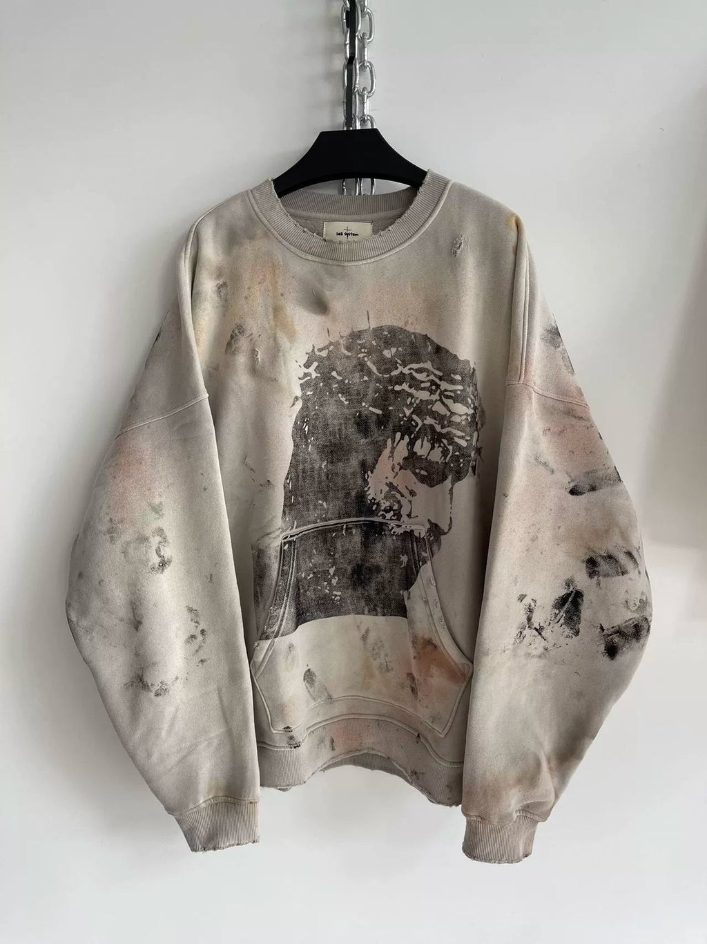 Washed Old Spray Hoodie  OR0337