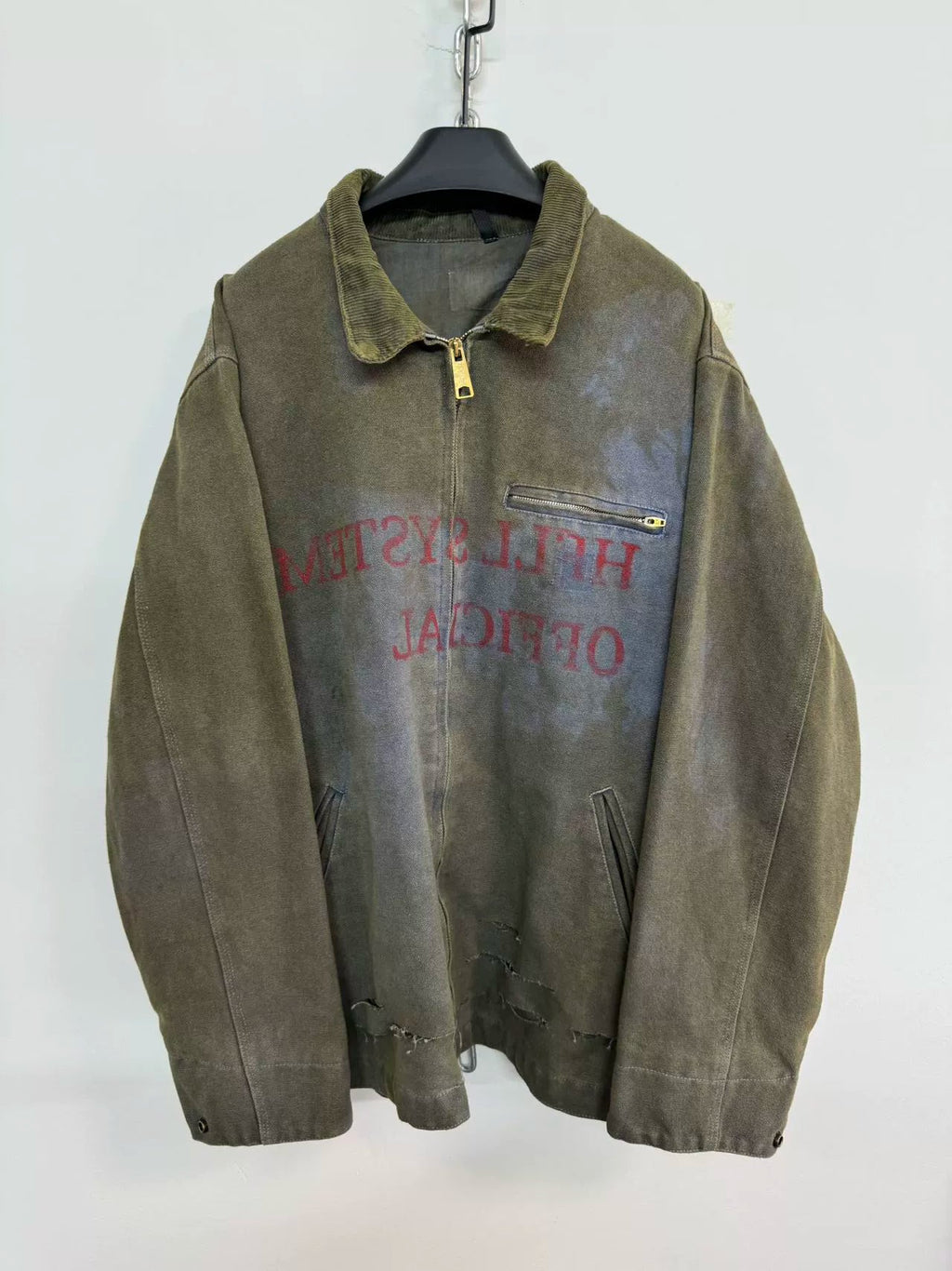 Dirty Distressed Knife Cut Jacket  OR0343