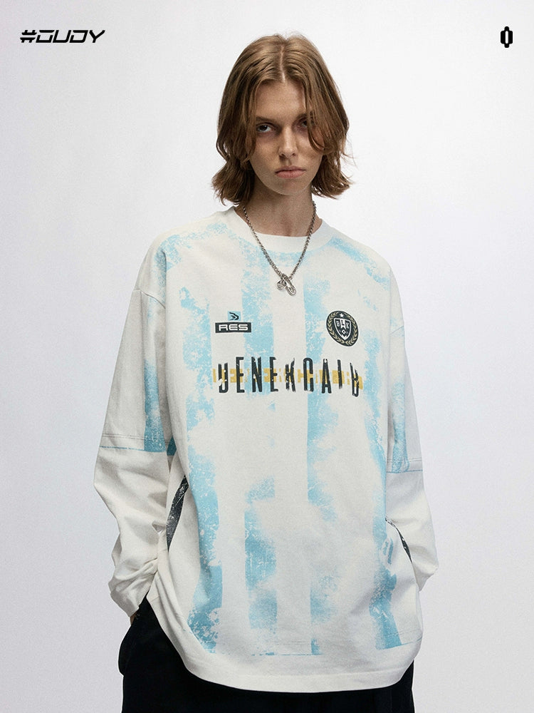 Retro Jersey Style Long Game Tee  OR0347