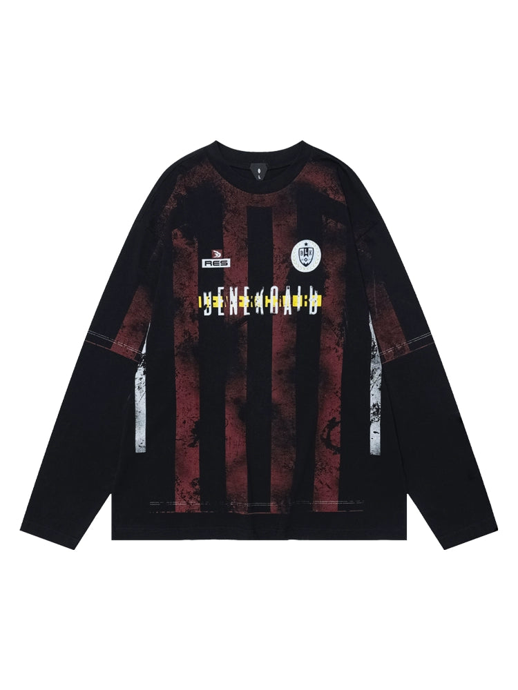 Retro Jersey Style Long Game Tee  OR0347