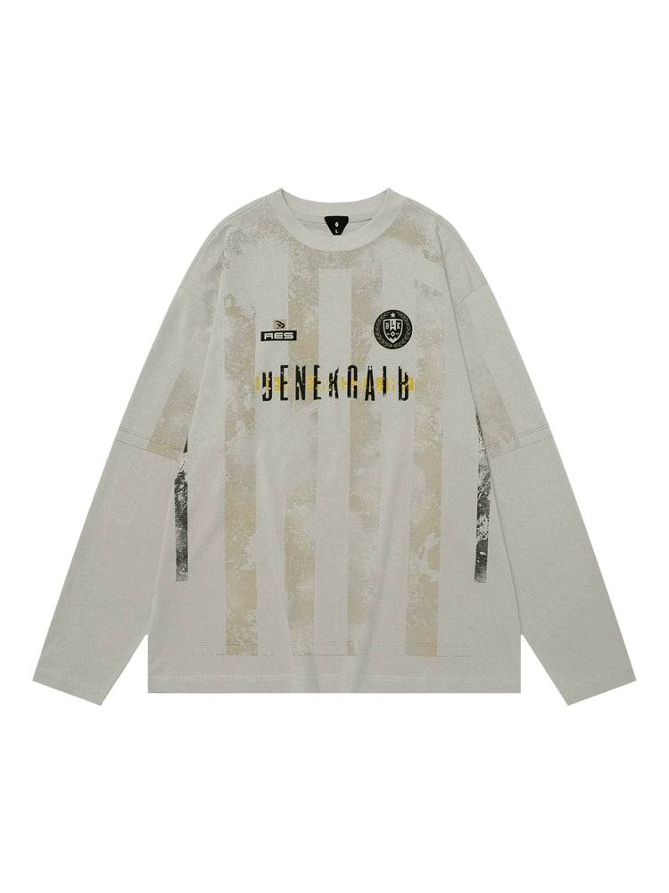 Retro Jersey Style Long Game Tee  OR0347