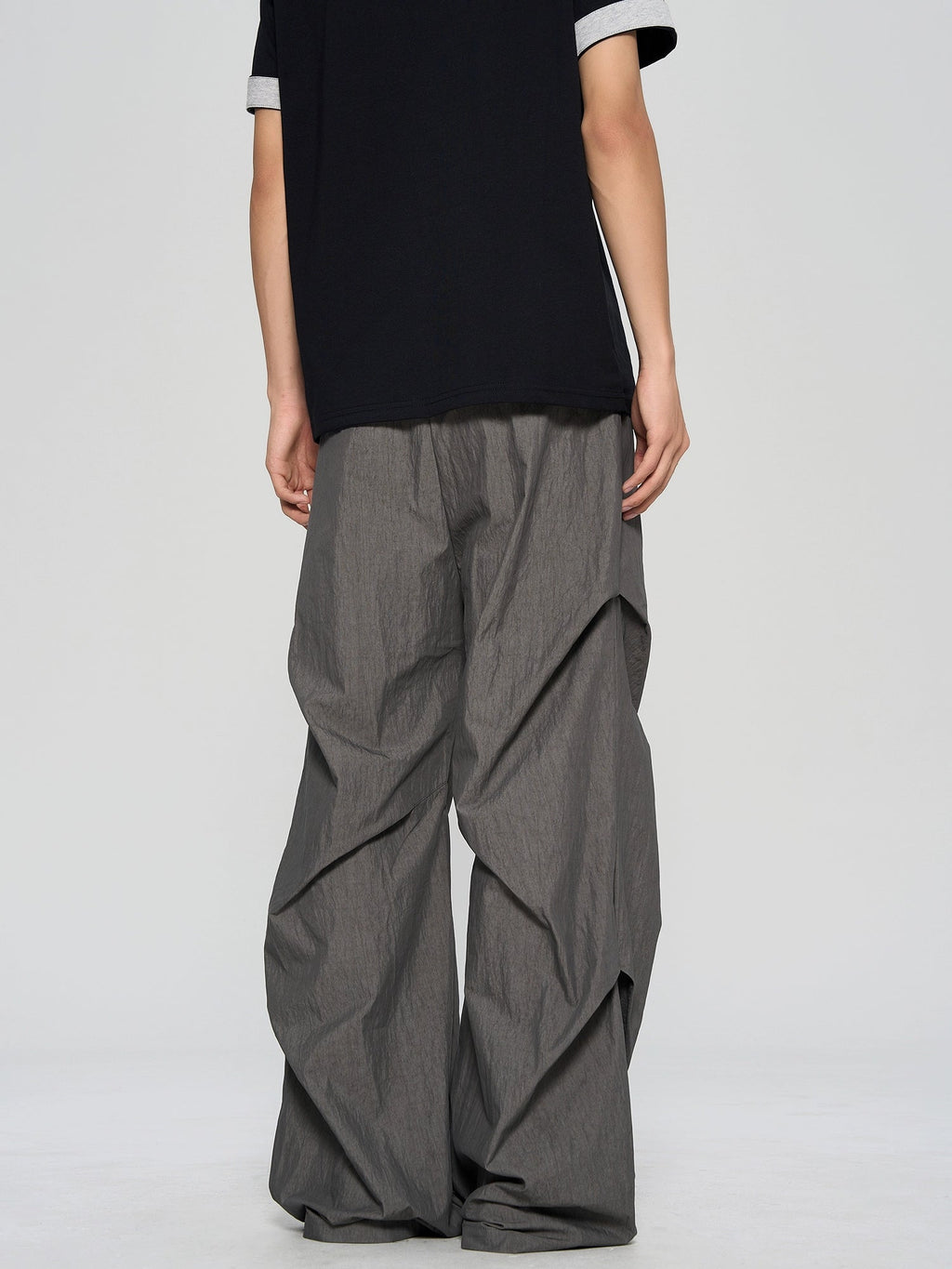 Texture Pleated Design Pants  OR0351