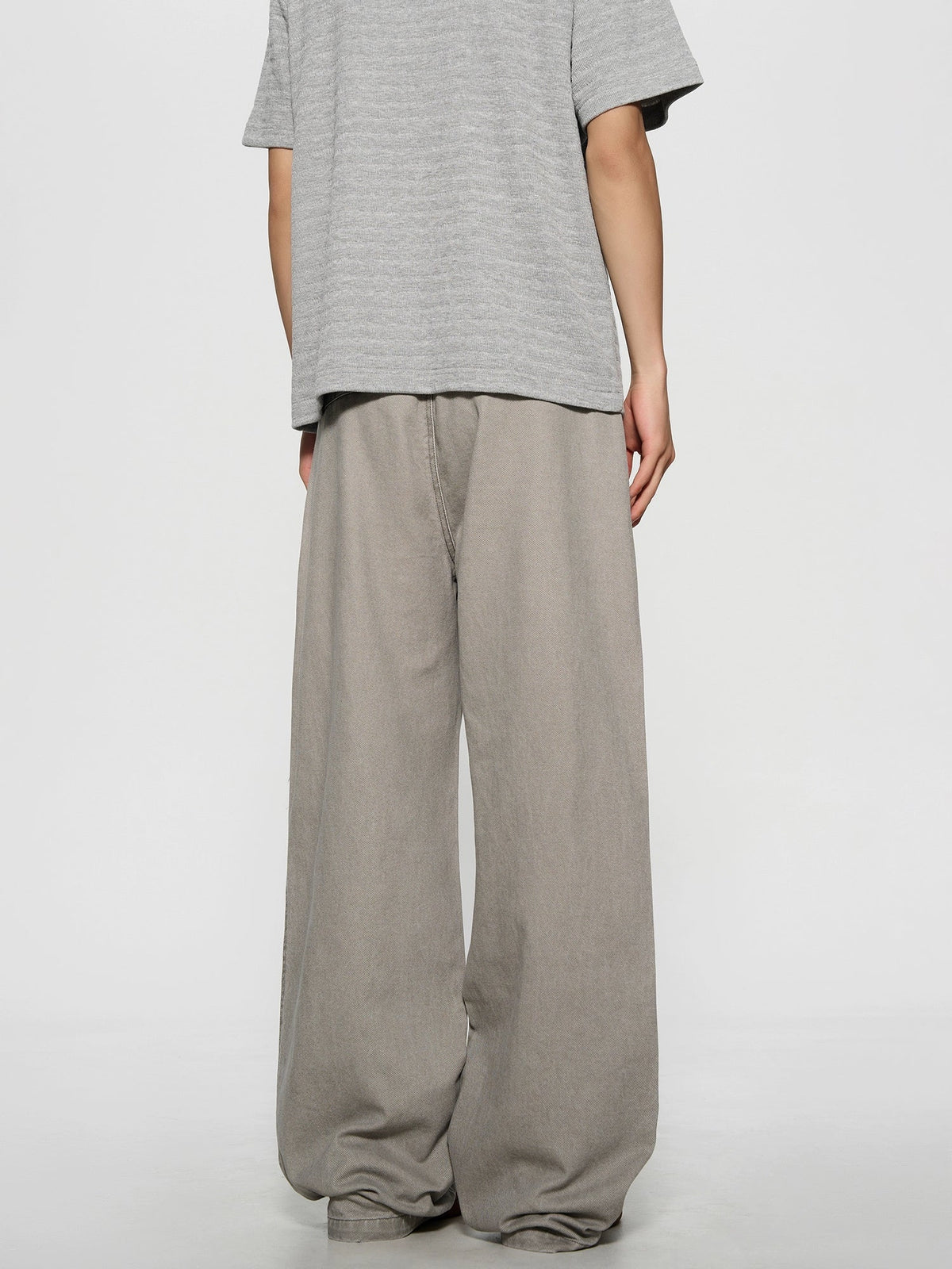 Distressed Raw Edge Denim Pants  OR0356