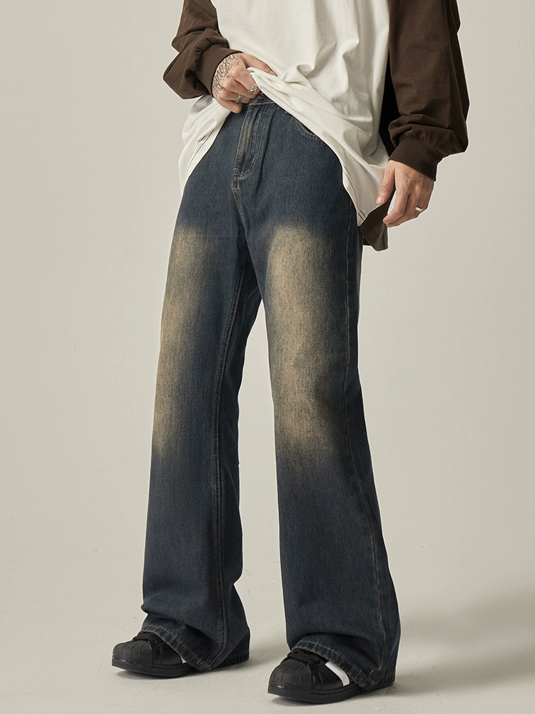 Street Flared Washed Jeans  OR0365