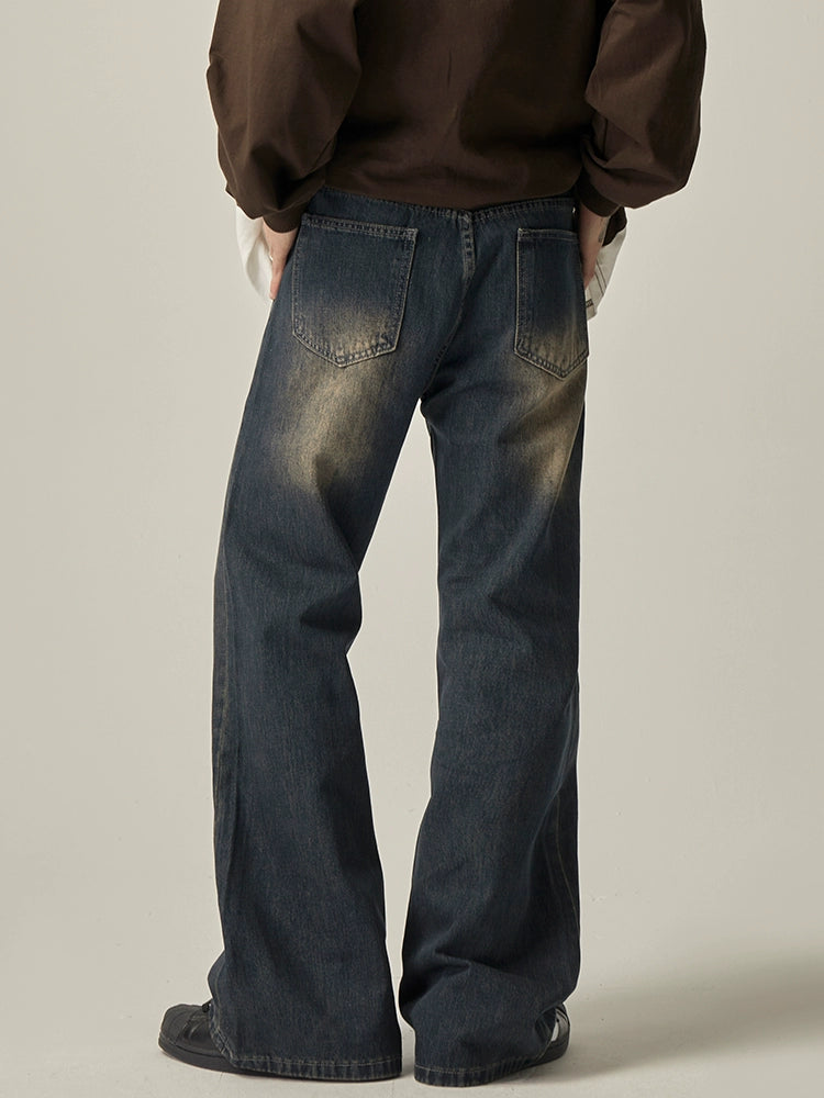 Street Flared Washed Jeans  OR0365