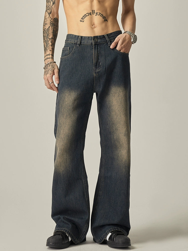 Street Flared Washed Jeans  OR0365