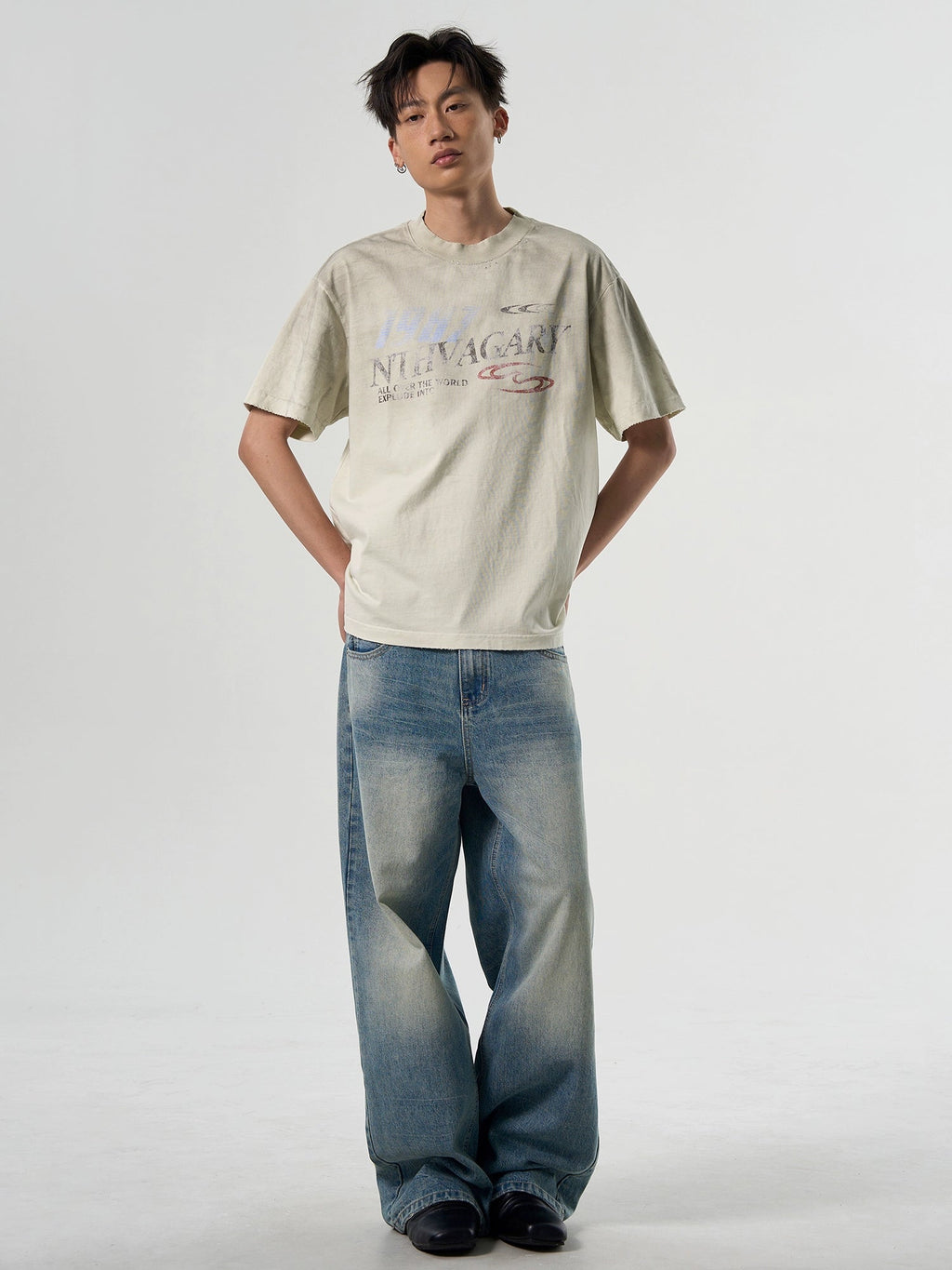 Dirty Washed Old Logo Tee  OR0374