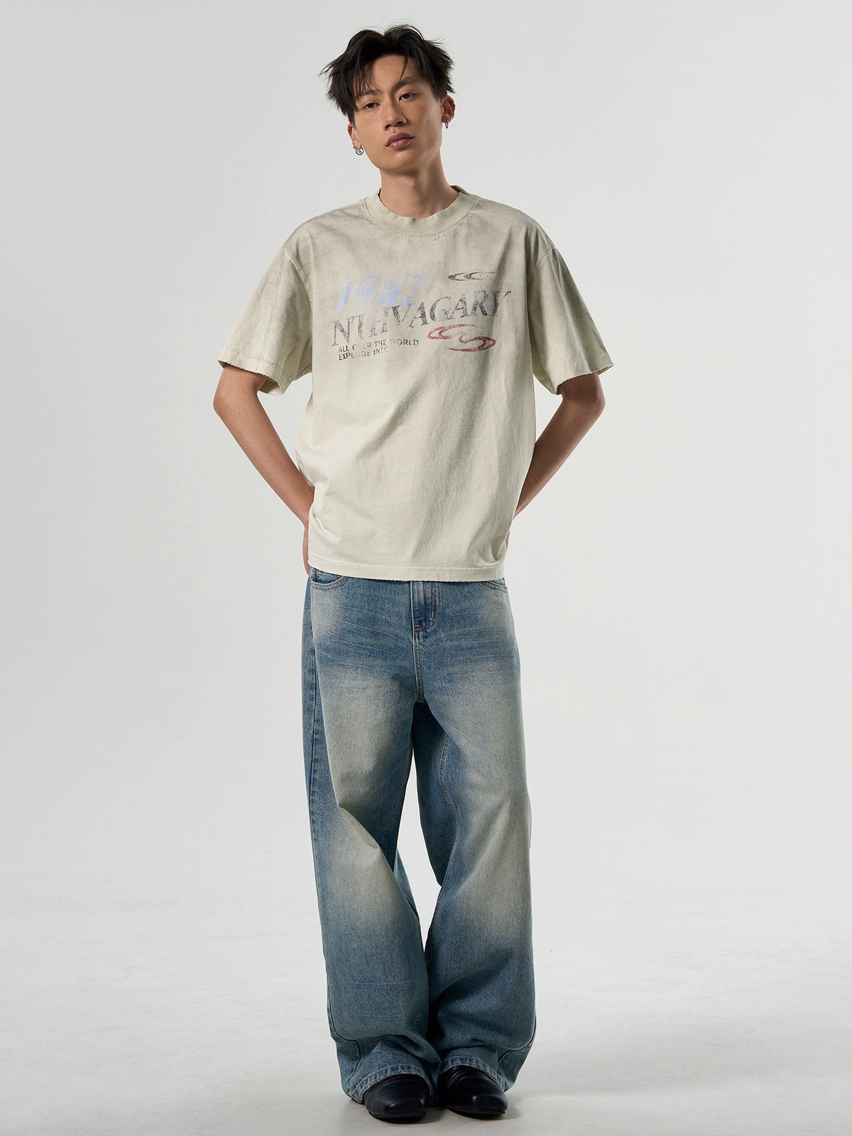 Dirty Washed Old Logo Tee  OR0374