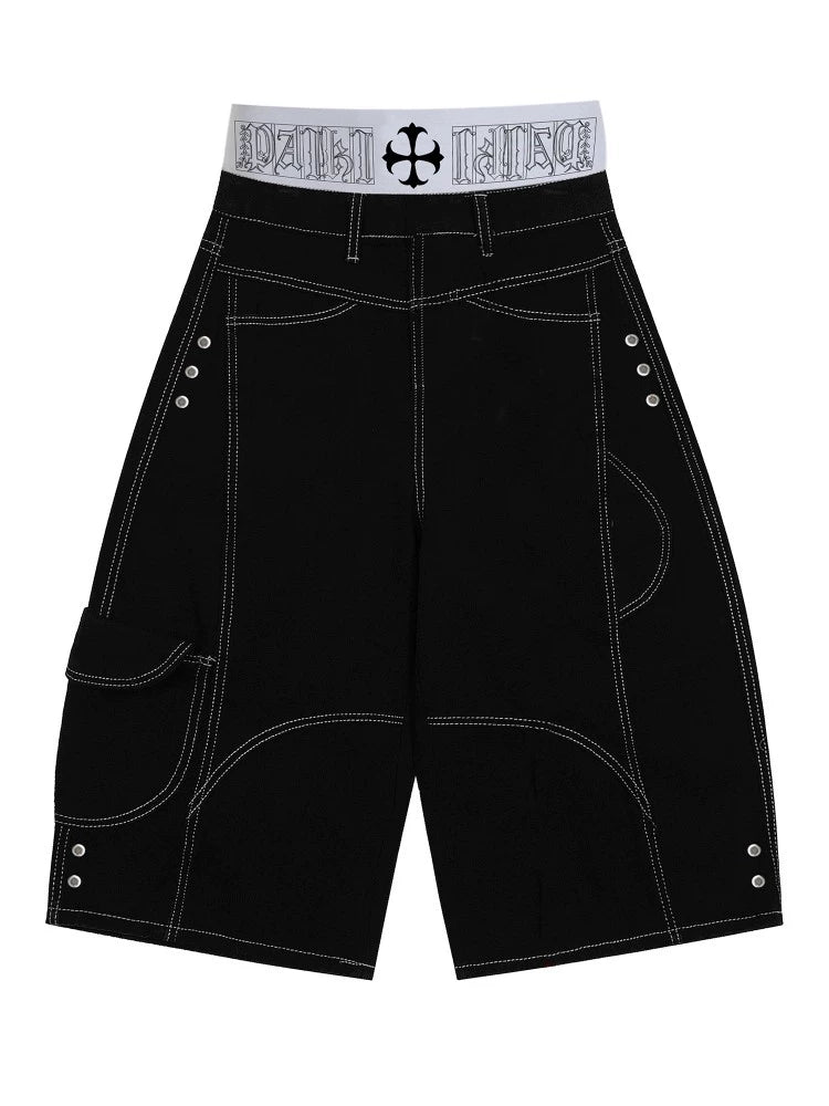 Boxing Paratrooper Denim Shorts  OR0382