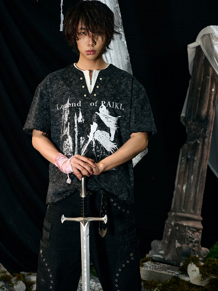 Knight Castle Henry Collar Tee  OR0387
