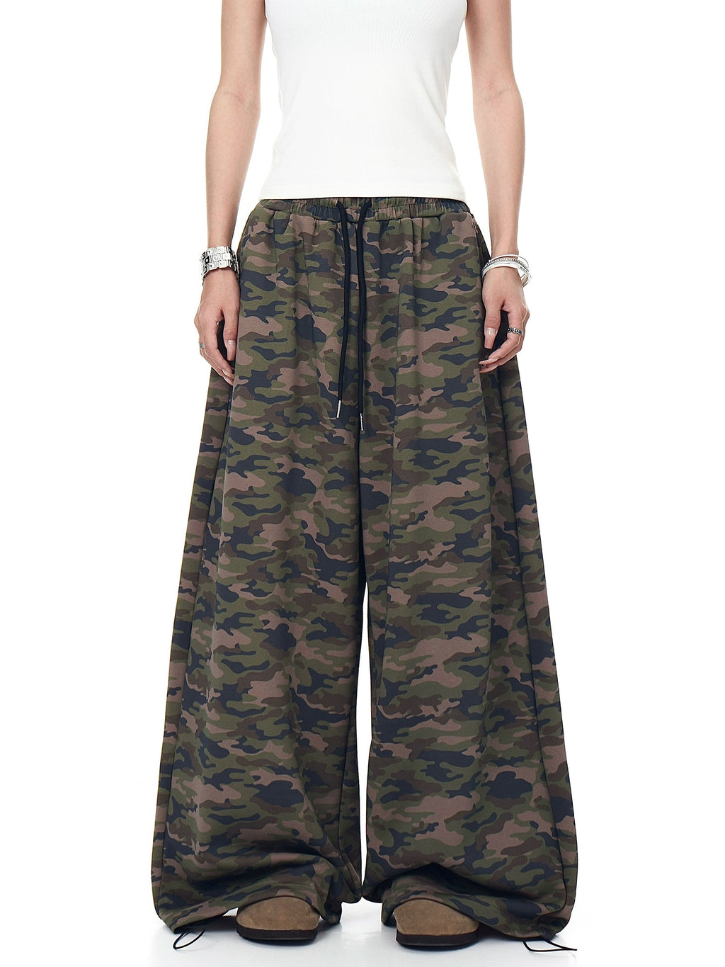 Drawstring Camouflage Cargo Pants  OR0390