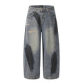 Machete Wide-leg Spray Denim Pants  OR0398