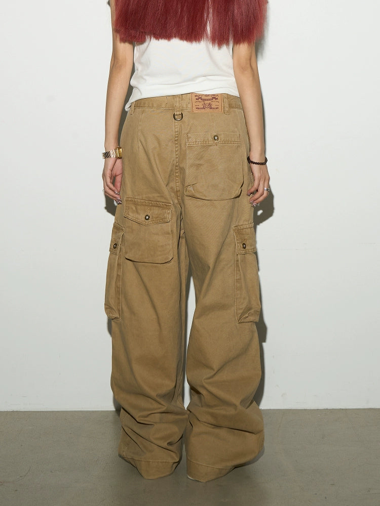 Big Pocket Retro Street Workwear Pants  OR0403