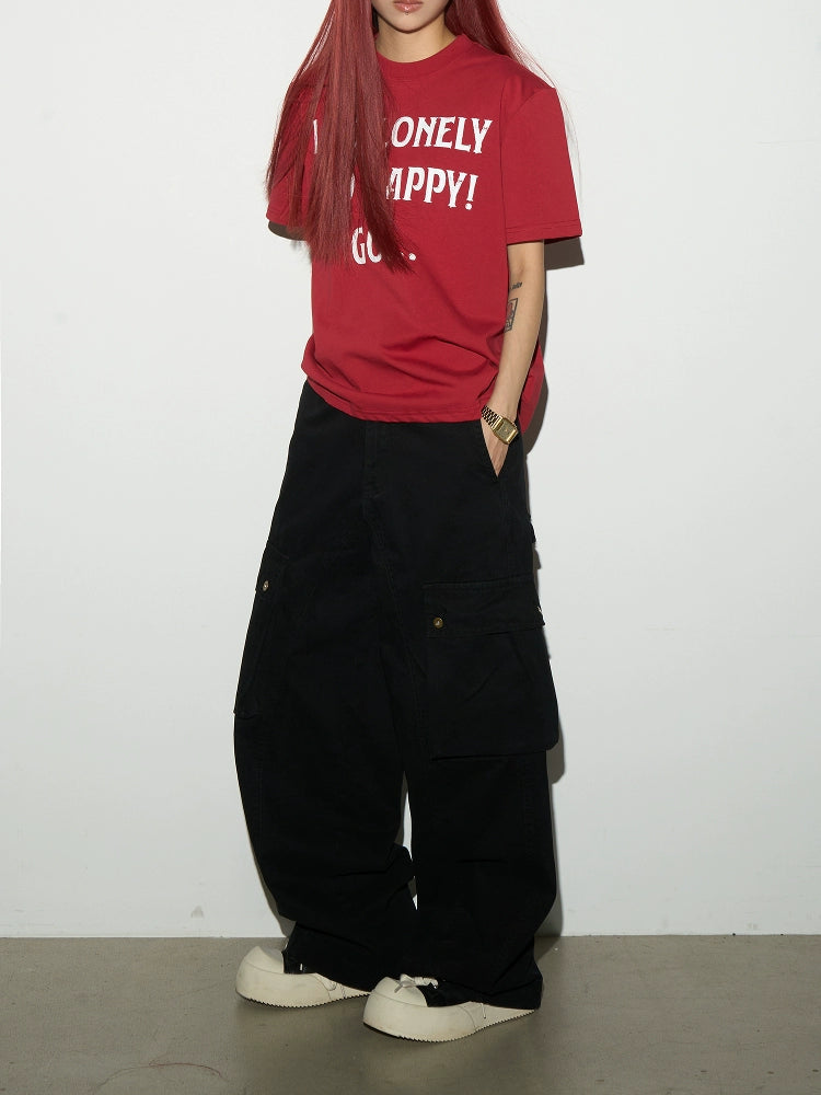 Big Pocket Retro Street Workwear Pants  OR0403