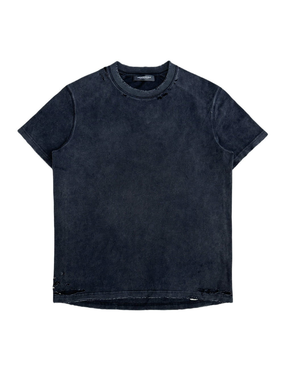 Black Washed Short Sleeve Tee  OR0408