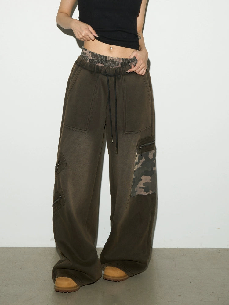 Camouflage Double Drawstring Pants  OR0412