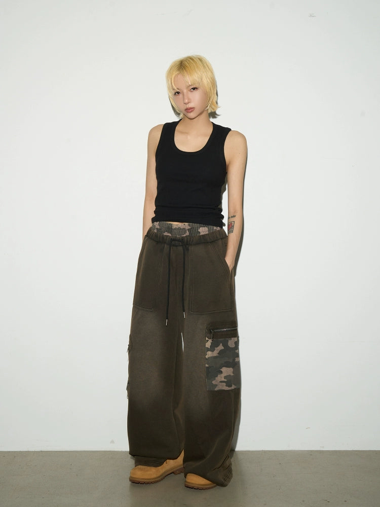 Camouflage Double Drawstring Pants  OR0412