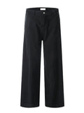 Retro Basic Solid Denim Pants  OR0416