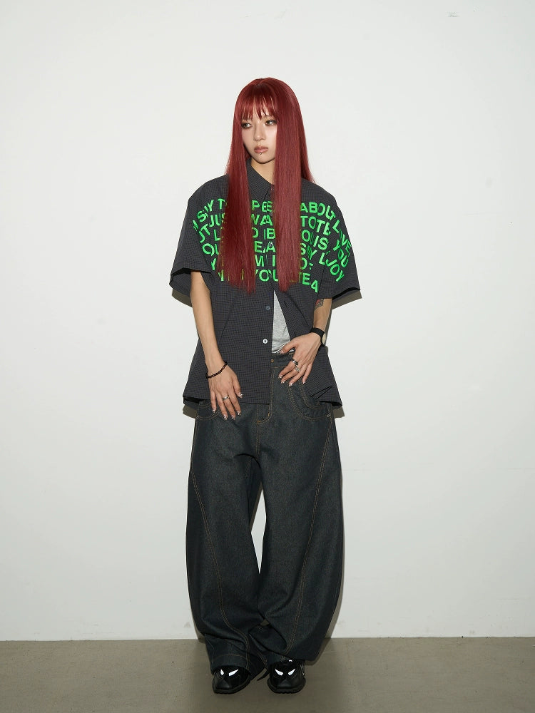 Brightline Raw Wide Denim Pants  OR0417