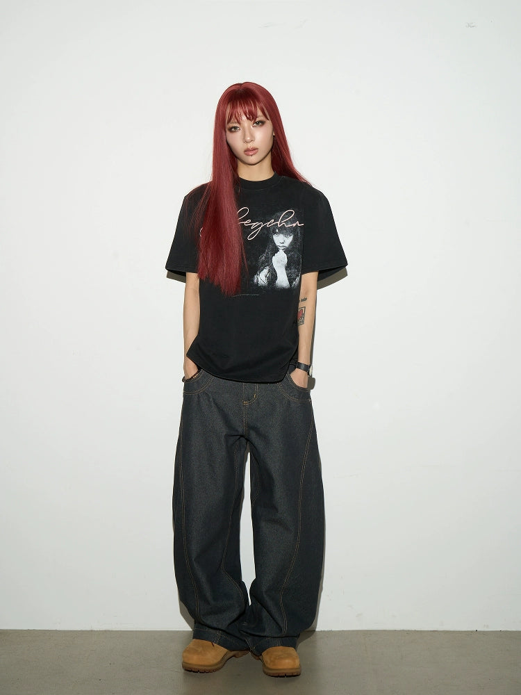 Brightline Raw Wide Denim Pants  OR0417