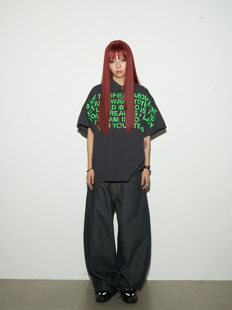 Brightline Raw Wide Denim Pants  OR0417