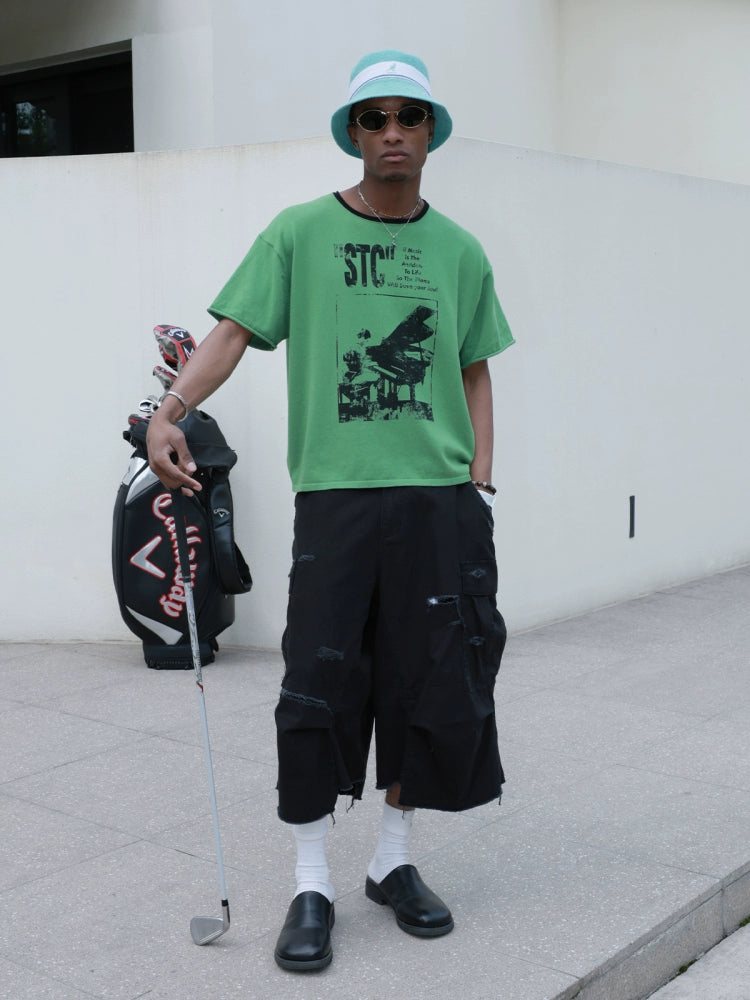 Contrast Boxy Short Sleeve Tee  OR0422
