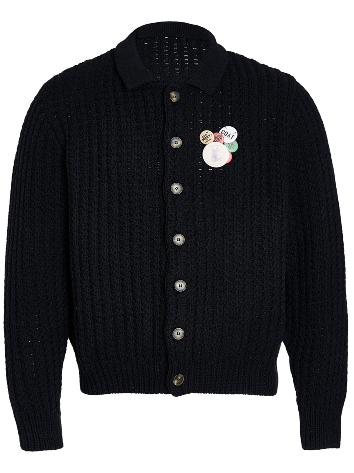 Lazy Collar Knit Cardigan  OR0424