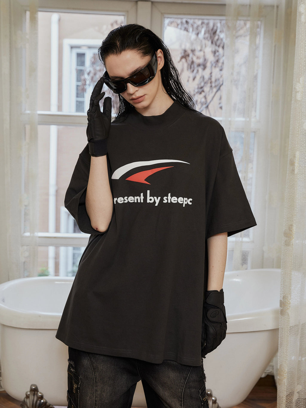 Classic Logo Heavy Loose T-shirt  OR0425
