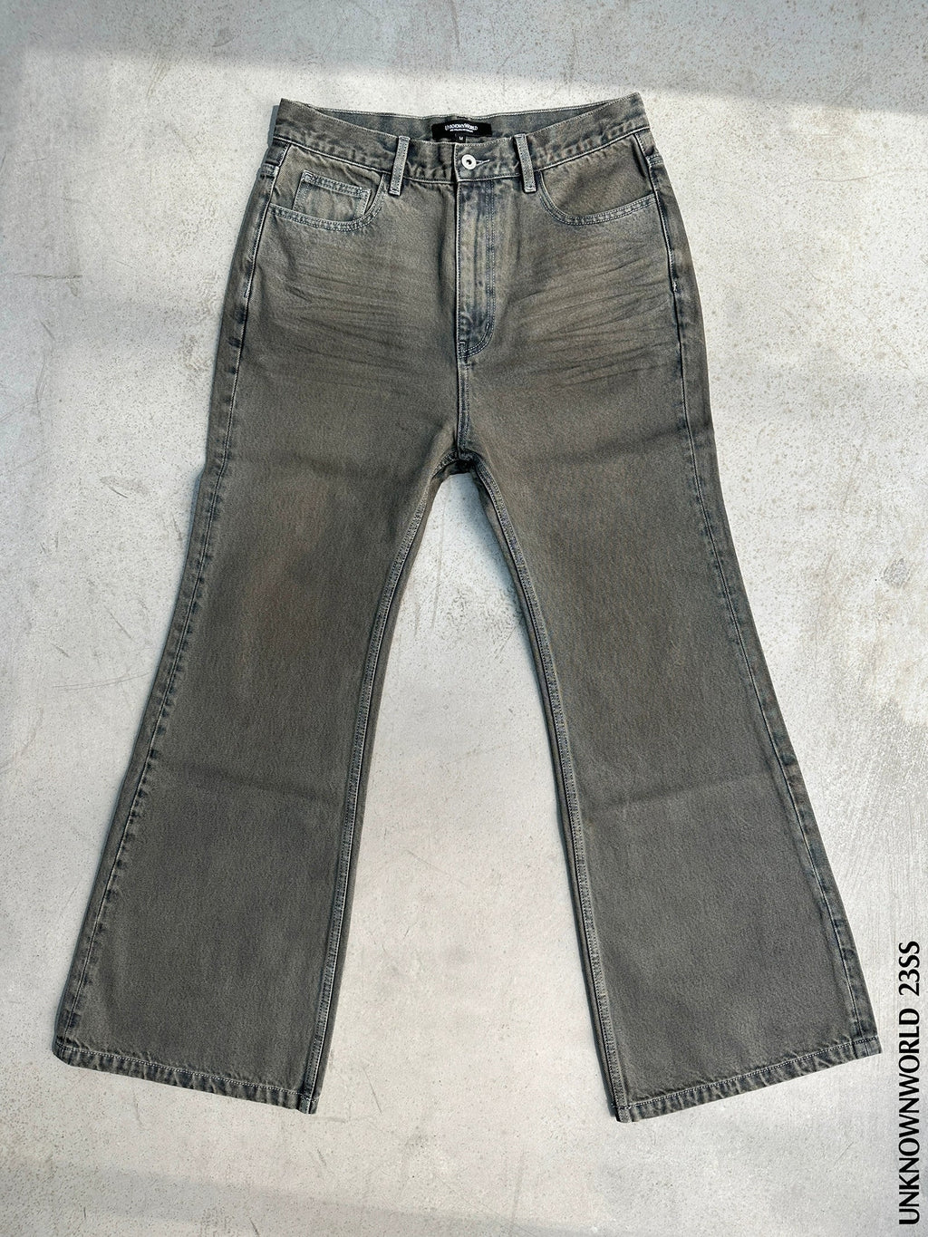 Washed Mud Dyeing Denim Pants  OR0428