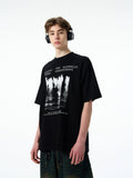 Reflection Gothic Letters T-shirt  OR0434