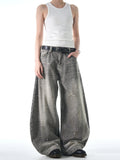 Street Ink Wash Wide Jeans  OR0436