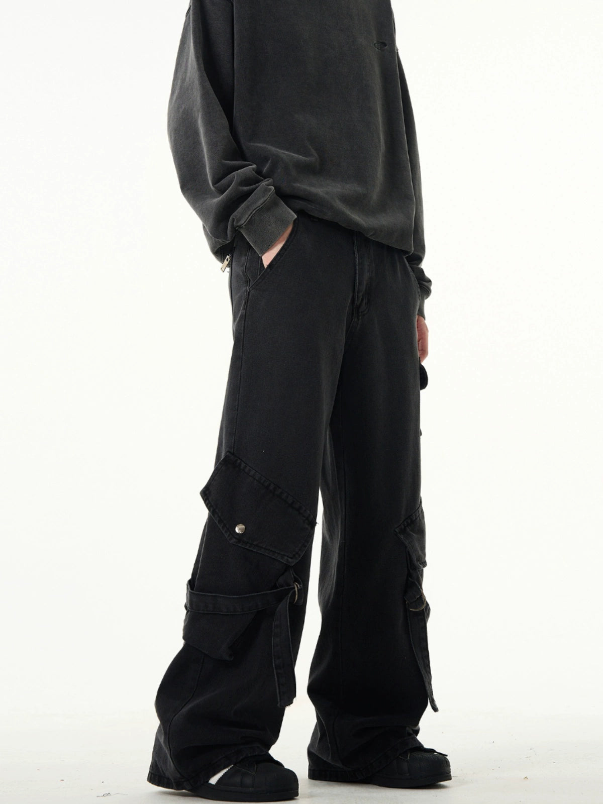 Niche Premium Work Pockets Jeans  OR0441
