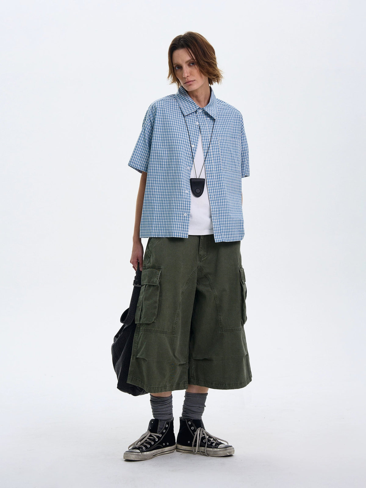 Casual Plaid Short-sleeved Shirt  OR0442