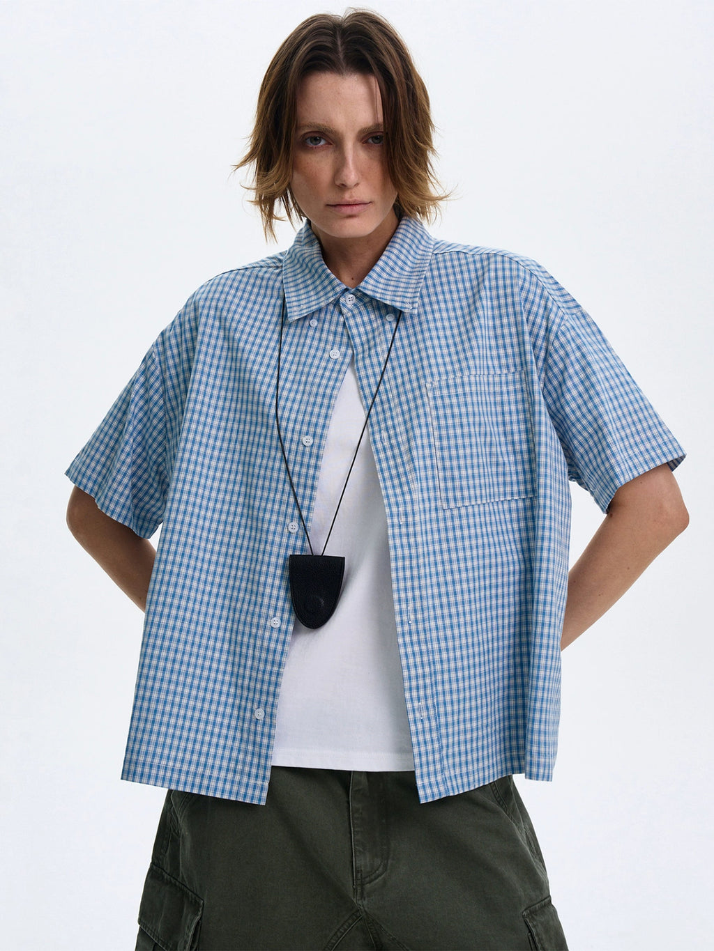 Casual Plaid Short-sleeved Shirt  OR0442