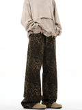 Retro Leopard Loose Jeans  OR0444